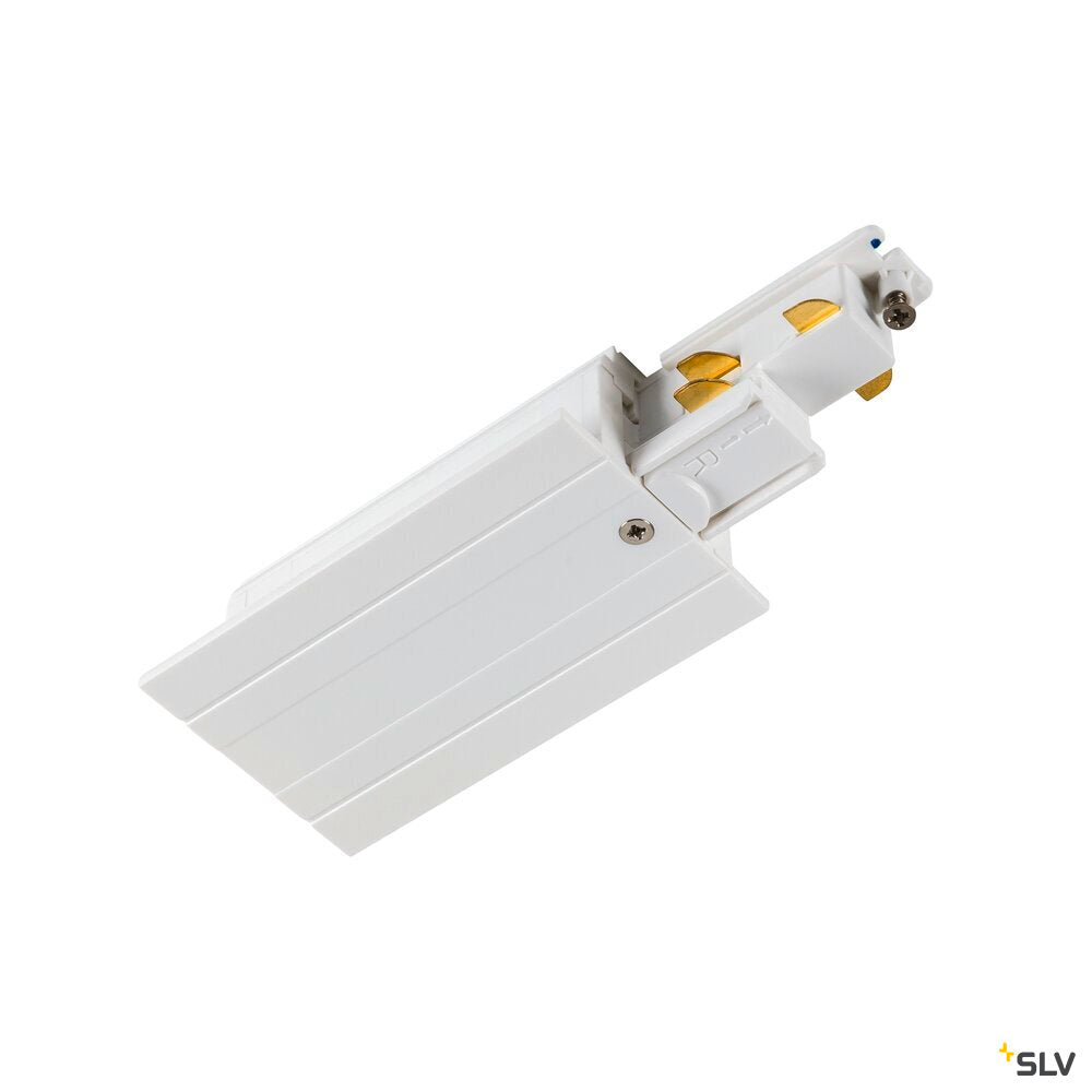 Захранващ елемент за вграждане на S-track ляв Бял