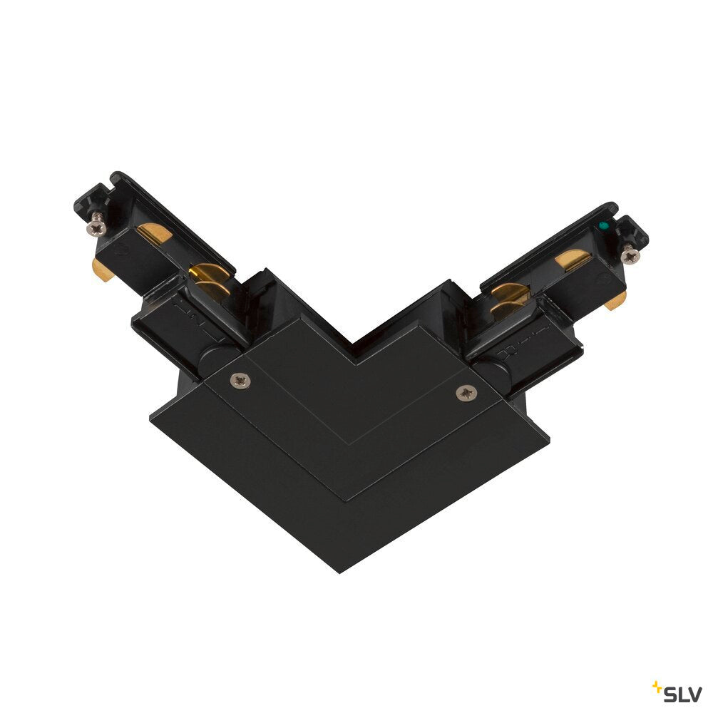 L-контактор за S-track за вграждане Заземяващ проводник от външната страна черен